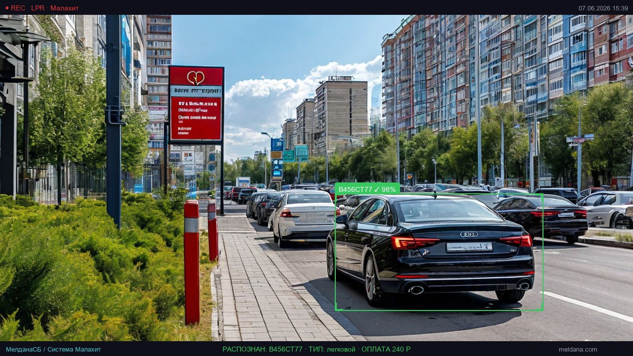 Платный паркинг бизнес-центра с распознаванием номеров и онлайн-оплатой