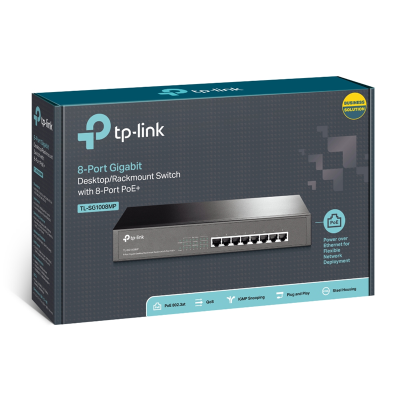 Коммутатор TP-Link TL-SG1008MP 